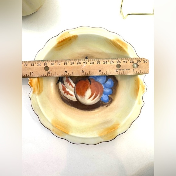 VTG 1960’s Artmark Small Fruit Pitcher & Bowl Wash Basin Set Made In Japan - Picture 8 of 10